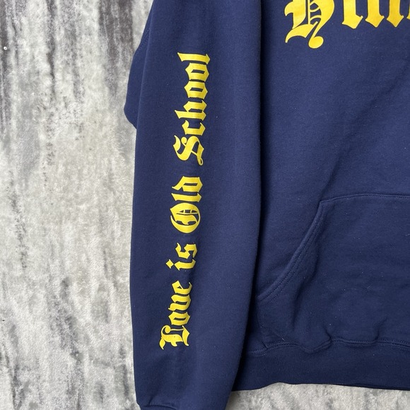 Gwen Stefani Anaheim Hillbillies Pullover Hoodie Navy Blue Size 2XL - Picture 2 of 8